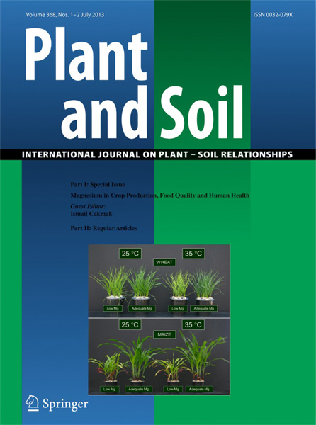 Plant and Soil - Special Issue: Magnesium in Crop Production, Food Quality and  Human Health