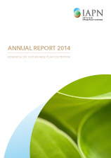 Titelblatt: Forschen für die nachhaltige Ernährung von Pflanzen - Jahresbericht 2013