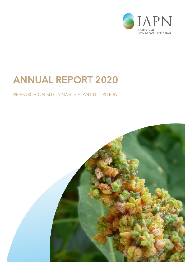 Titelblatt: Research on sustainable plant nutrition - Annual Report 2020