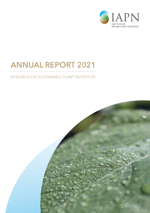 Titelblatt: Research on sustainable plant nutrition - Annual Report 2021