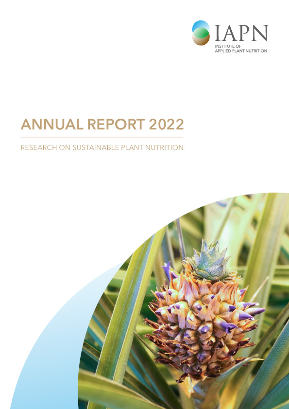 Titelblatt: Research on sustainable plant nutrition - Annual Report 2022