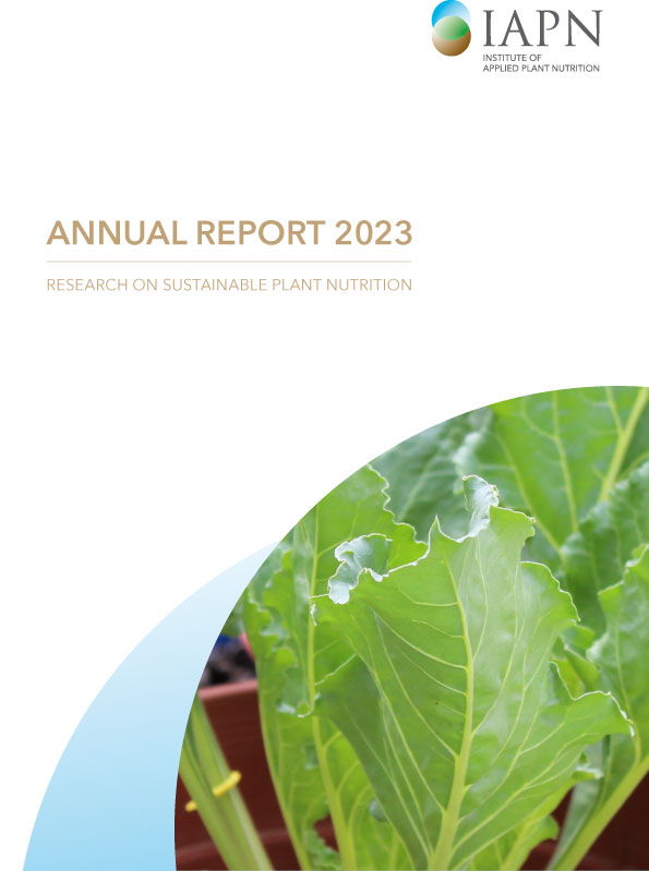 Download: Research on sustainable plant nutrition - Annual Report 2023 Titelblatt: Research on sustainable plant nutrition - Annual Report 2023